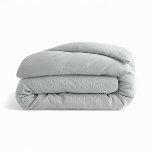 Quince Organic Airy Gauze King Duvet Cover Mist